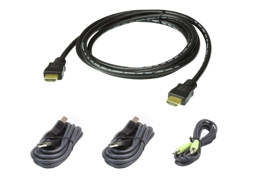 EAN 4719264647116 - ATEN 2L-7D02UHX4 cable para video, teclado y ratón (kvm) Negro imagen 1