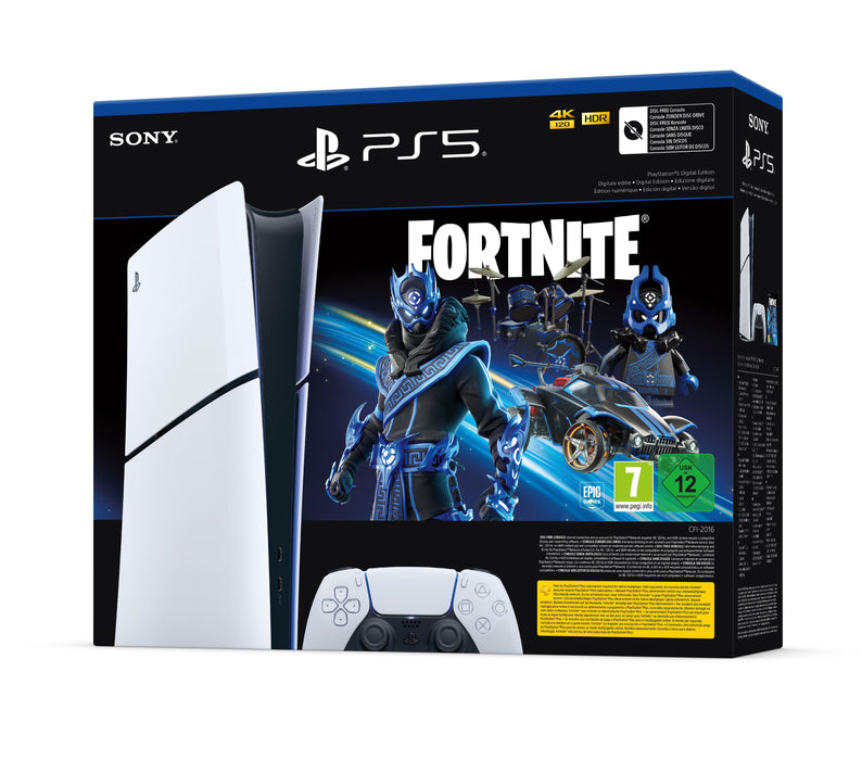 EAN 0711719593560 - Sony Playstation 5 Digital Edition Fortnite 1 TB Wifi Negro, Blanco imagen 2