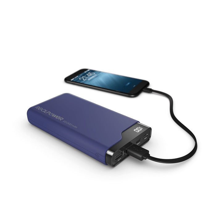 EAN 4040895008213 - RealPower PB-15000C Navy Blue 15000 mAh Negro, Azul imagen 5