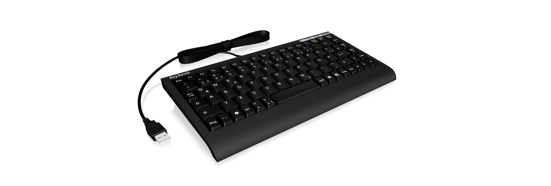 EAN 4250078142065 - KeySonic ACK-595C+ teclado Oficina USB QWERTZ Alemán Negro imagen 2