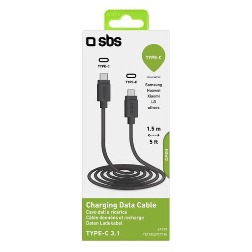 EAN 8018417261220 - SBS TECABLETCC31K cable USB USB 3.2 Gen 1 (3.1 Gen 1) 1,5 m USB C Negro imagen 2