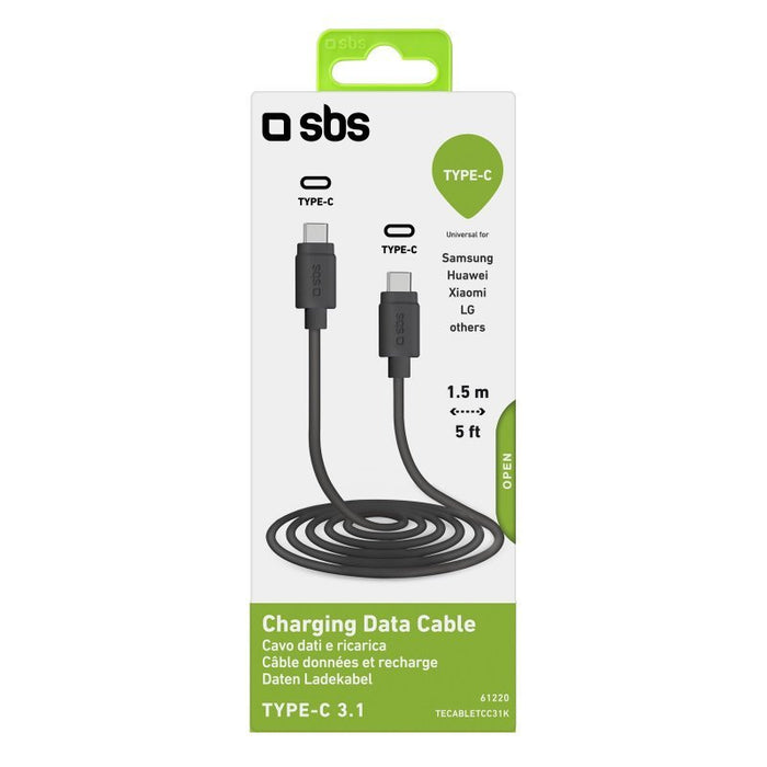 EAN 8018417261220 - SBS TECABLETCC31K cable USB USB 3.2 Gen 1 (3.1 Gen 1) 1,5 m USB C Negro imagen 2
