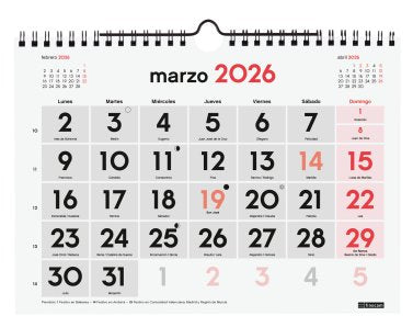 EAN 8422952403227 - Finocam 780200026 calendario imagen 3