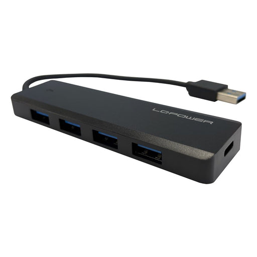 EAN 4260070129346 - LC-Power LC-HUB-U3-4-V2 hub de interfaz USB 3.2 Gen 1 (3.1 Gen 1) Type-A 5 Mbit/s Negro imagen 2