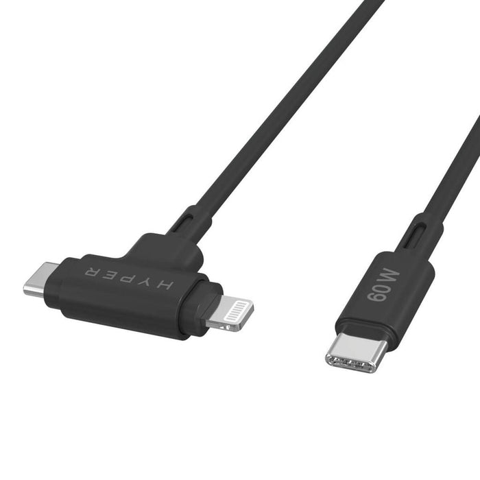 EAN 6941921149369 - HYPER HyperJuice cable USB USB 2.0 1,5 m USB C USB C/Lightning Negro imagen 5