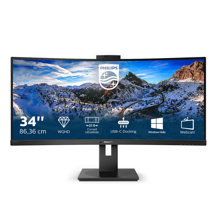EAN 8712581762193 - Philips P Line 346P1CRH/00 LED display 86,4 cm (34") 3440 x 1440 Pixeles UltraWide Quad HD Negro imagen 1