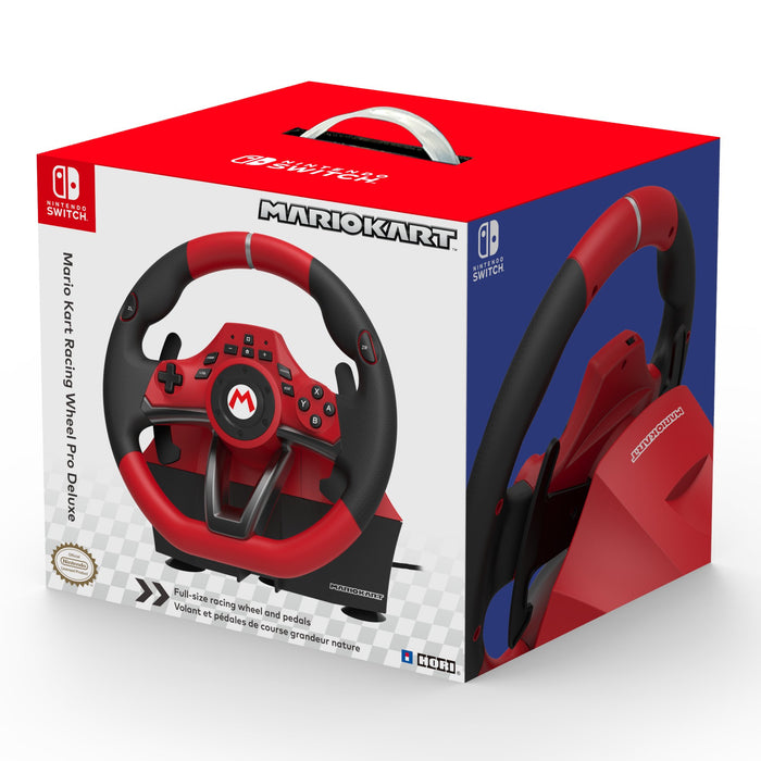 EAN 0873124008616 - Hori Mario Kart Racing Wheel Pro Deluxe Negro, Rojo USB Volante + Pedales Analógico Nintendo Switch imagen 7