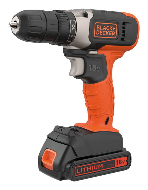 EAN 5035048695104 - Black & Decker BCD001C1-QW taladro Sin llave Negro, Rojo imagen 1