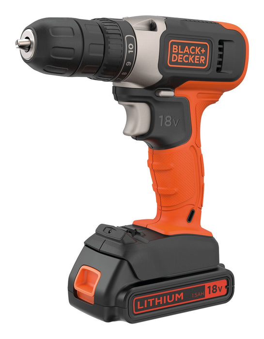 EAN 5035048695104 - Black & Decker BCD001C1-QW taladro Sin llave Negro, Rojo imagen 1