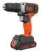 EAN 5035048695104 - Black & Decker BCD001C1-QW taladro Sin llave Negro, Rojo imagen 1