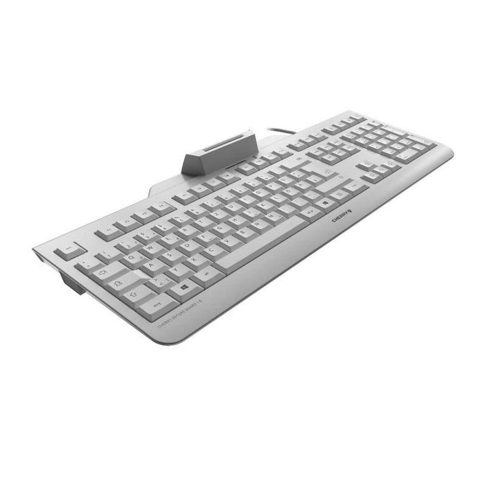 EAN 4025112090134 - CHERRY JK-A0400EU-0 teclado Oficina USB QWERTY Inglés de EE. UU. Gris imagen 2