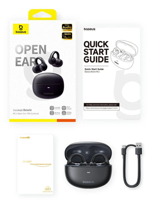 EAN 6932172684358 - Baseus Bowie MC1 Auriculares True Wireless Stereo (TWS) De oreja abierta Llamadas/Música Bluetooth Negro imagen 6