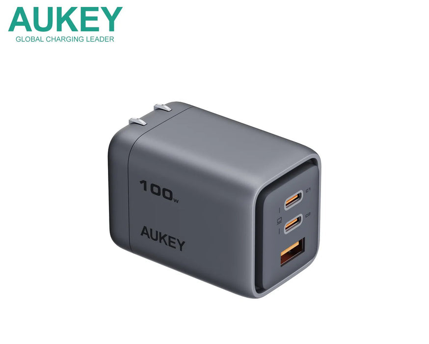 EAN 689323788217 - AUKEY PA-C5 wall charger 100W gray Teléfono móvil Gris Corriente alterna Auto imagen 2
