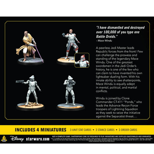 EAN 0841333122362 - Atomic Mass Games Star Wars: Shatterpoint - This Party's Over: Mace Windu Squad Pack Figura imagen 2