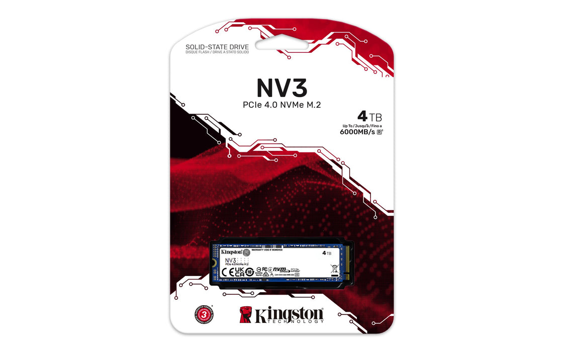 EAN 0740617346602 - Kingston Technology NV3 4 TB PCI Express 4.0 3D NAND imagen 5