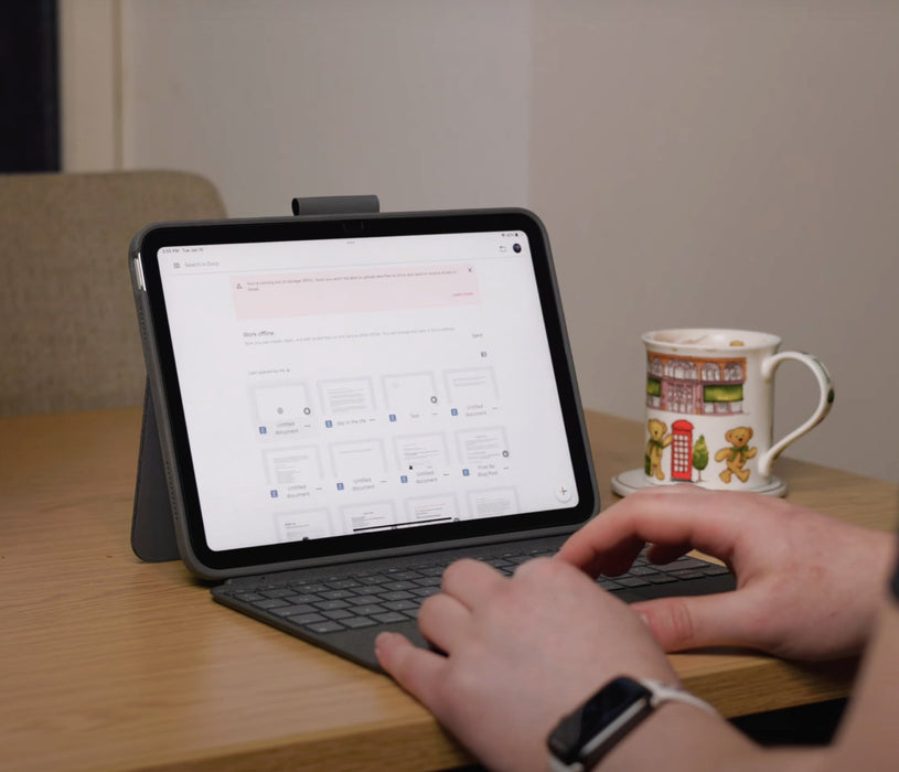 EAN 5099206107618 - Logitech 920-011436 teclado para móvil AZERTY Francés Smart Connector Gris imagen 4