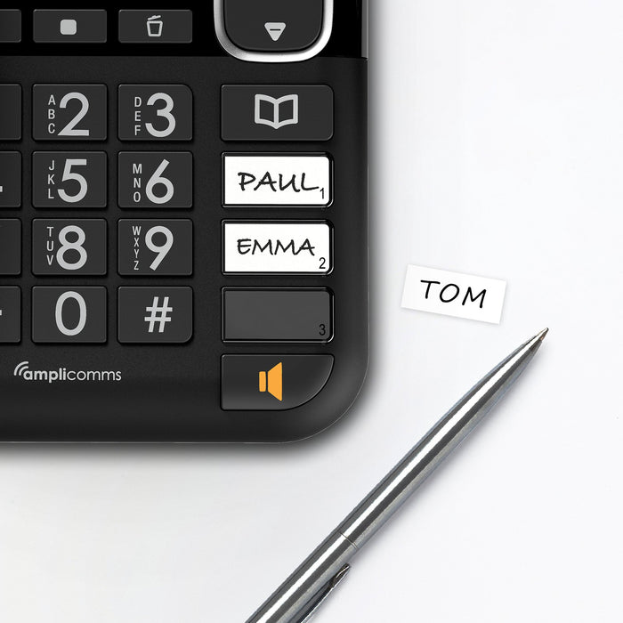 EAN 3700601423372 - amplicomms BigTel 1580 Combo Teléfono DECT/analógico Identificador de llamadas Negro imagen 4