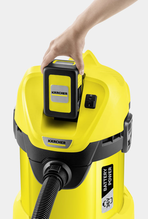 EAN 4054278287393 - Kärcher 1.629-910.0 extractor de polvo Negro, Amarillo 17 L 300 W imagen 2