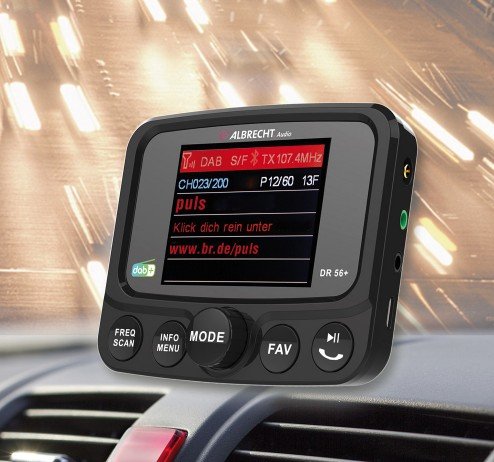 EAN 4032661272560 - Albrecht DR 56+ DAB+ Coche Digital Negro imagen 4