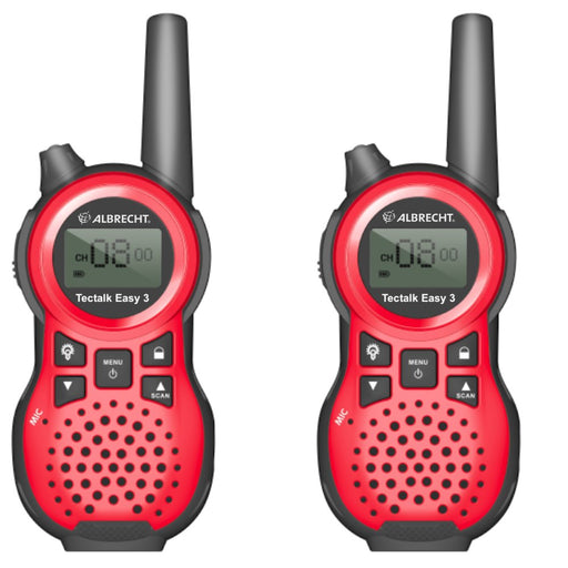 EAN 4032661296429 - Albrecht Tectalk Easy 3 two-way radios 8 canales Negro, Rojo imagen 1