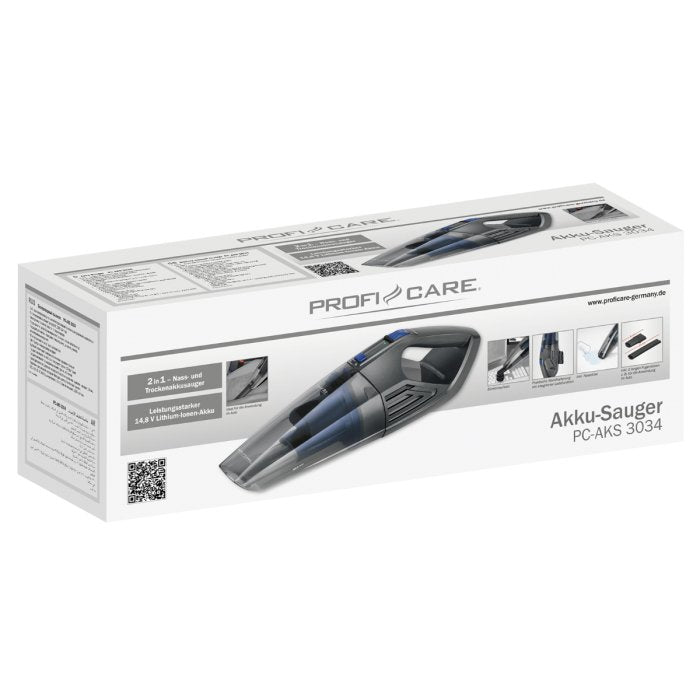EAN 4006160303407 - ProfiCare PC-AKS 3034 aspiradora de mano Antracita, Azul Sin bolsa imagen 2