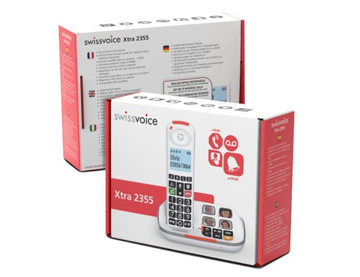 EAN 3700601428339 - SwissVoice Xtra 2355 Teléfono DECT Identificador de llamadas Blanco imagen 2