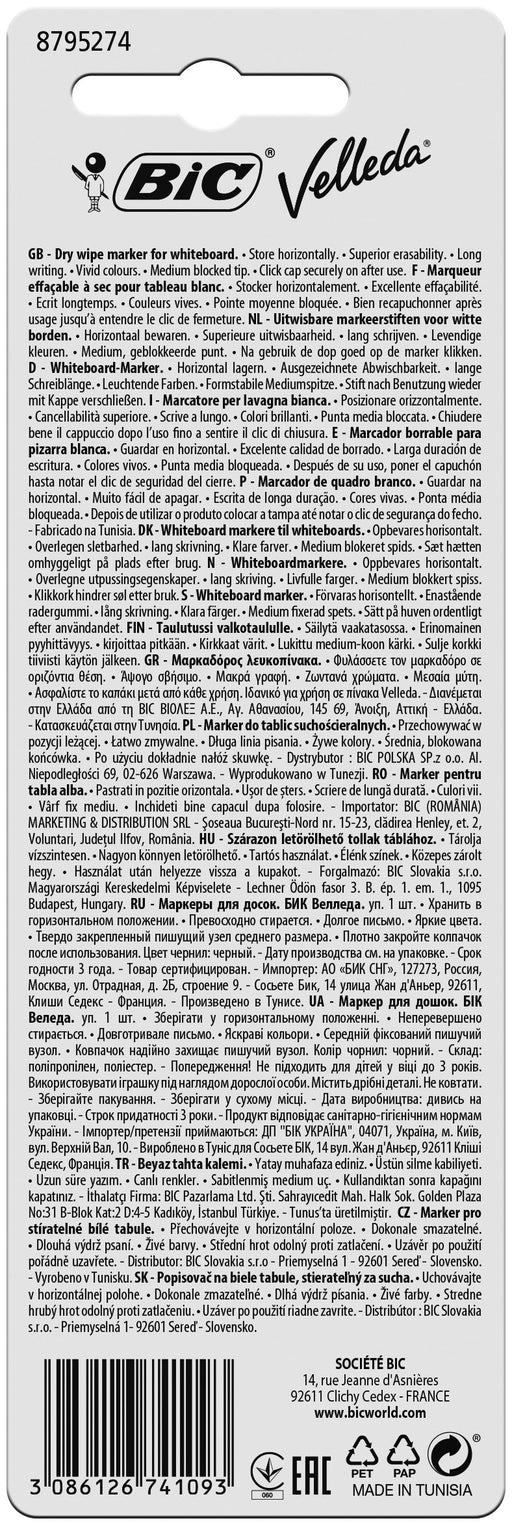 EAN 3086126741093 - BIC Velleda marcador 1 pieza(s) Negro imagen 2