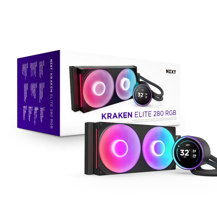 EAN 5056547204161 - NZXT Kraken Elite 280 RGB Procesador Sistema de refrigeración líquida todo en uno 14 cm Negro 1 pieza(s) imagen 17