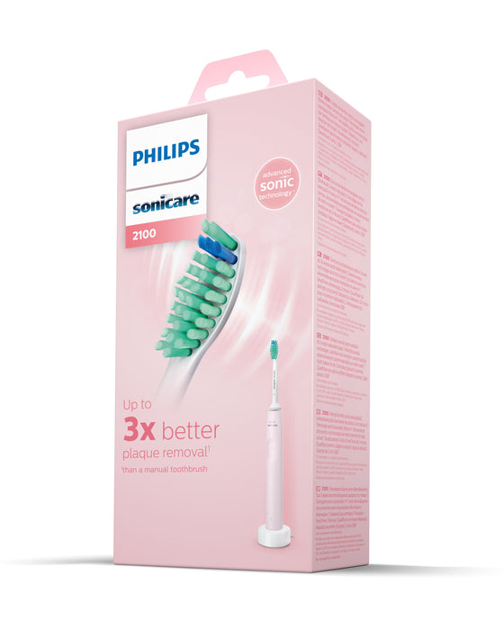 EAN 8710103985471 - Philips 2100 series HX3651/11 cepillo eléctrico para dientes Adulto Cepillo dental sónico Verde, Rosa, Bl imagen 6