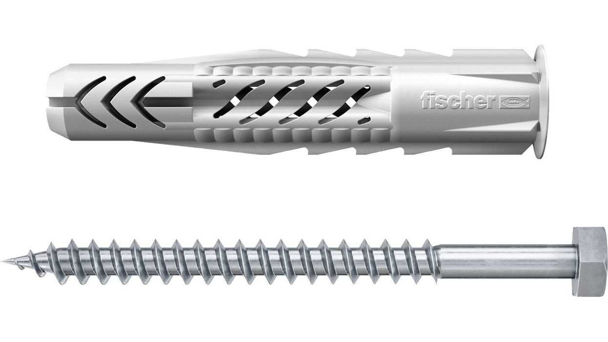 EAN 4006209836286 - Fischer 83628 tornillo de anclaje y taco 2 pieza(s) Juego de enchufes de pared y tornillos imagen 1