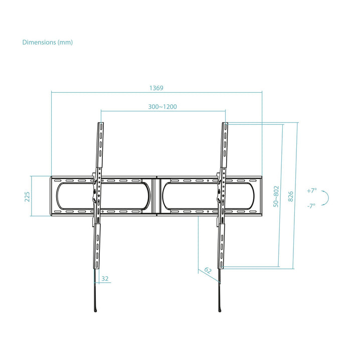 EAN 8433281016965 - TooQ LP37140T-B soporte para TV 3,56 m (140") imagen 10