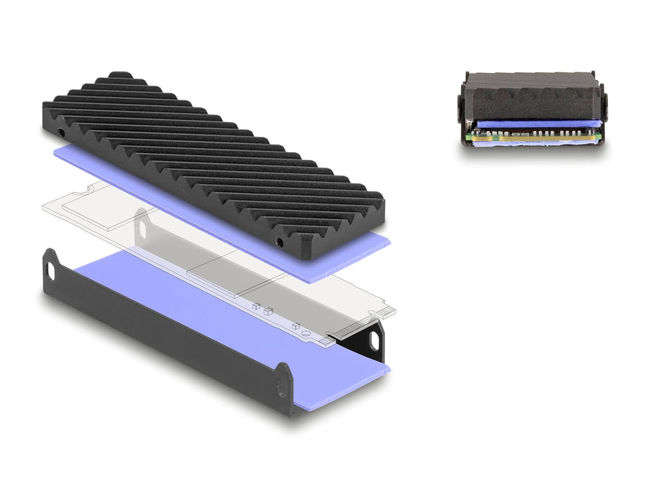 EAN 4043619420292 - DeLOCK 42029 caja para disco duro externo Caja externa para unidad de estado sólido (SSD) Negro, Gris imagen 4