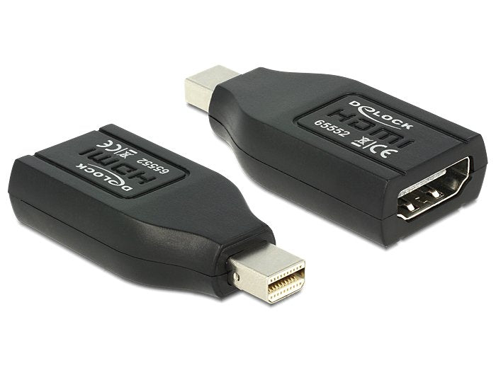 EAN 4043619655526 - DeLOCK 65552 cambiador de género para cable mini Displayport HDMI Negro imagen 1