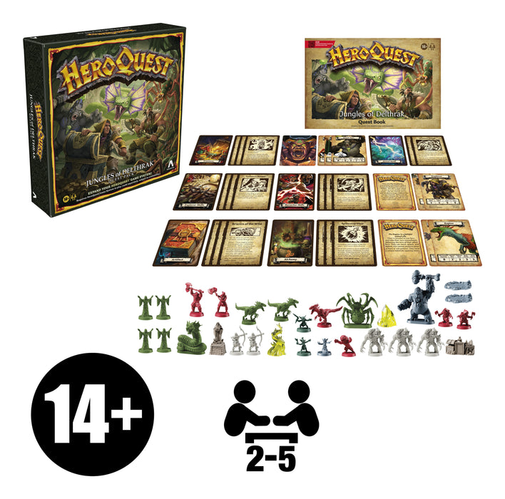 EAN 5010996227775 - Hasbro Gaming Avalon Hill HeroQuest Jungles of Delthrak Quest Pack Expansión de juego de mesa Viaje/avent imagen 5
