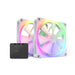 EAN 5060301699995 - NZXT F140 RGB TWIN Carcasa del ordenador, Procesador Ventilador 14 cm Blanco 2 pieza(s) imagen 1