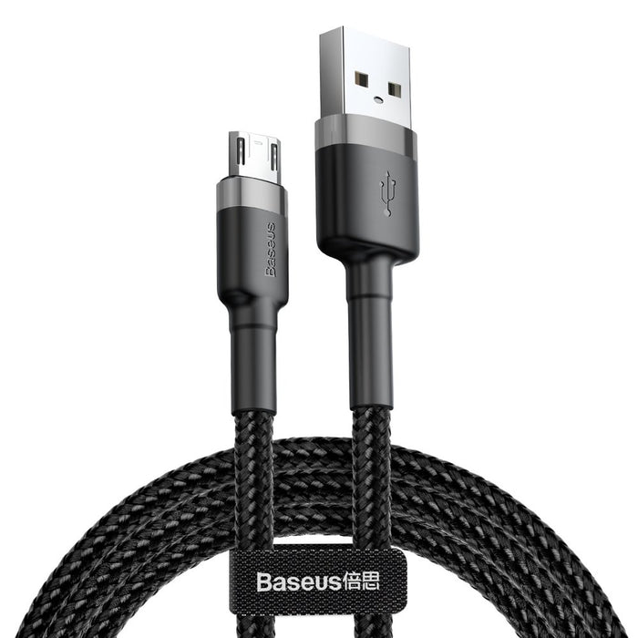 EAN 6953156280366 - Baseus CAMKLF-CG1 cable USB 2 m USB A Micro-USB B Negro, Gris imagen 1