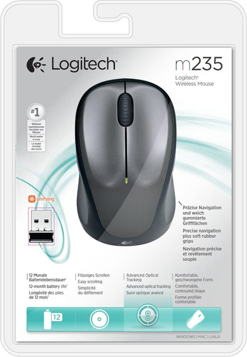 EAN 5099206027169 - Logitech 910-002201 ratón Oficina Ambidextro RF inalámbrico Óptico 1000 DPI imagen 5