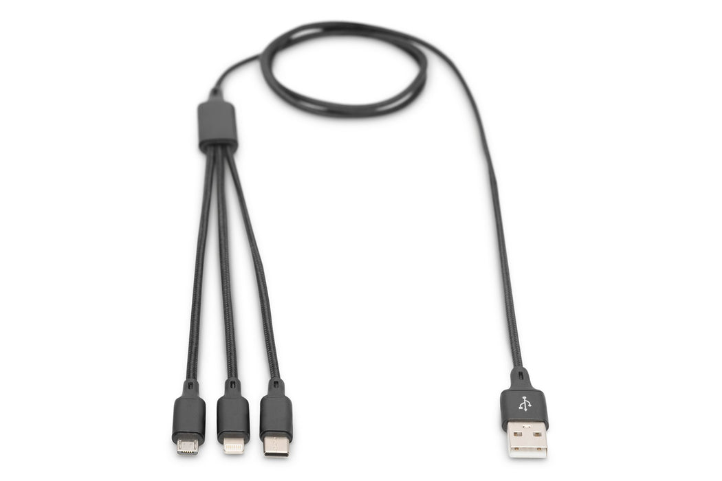 EAN 4016032467113 - Digitus AK-300160-010-S cable USB 1 m USB A USB C Negro imagen 6