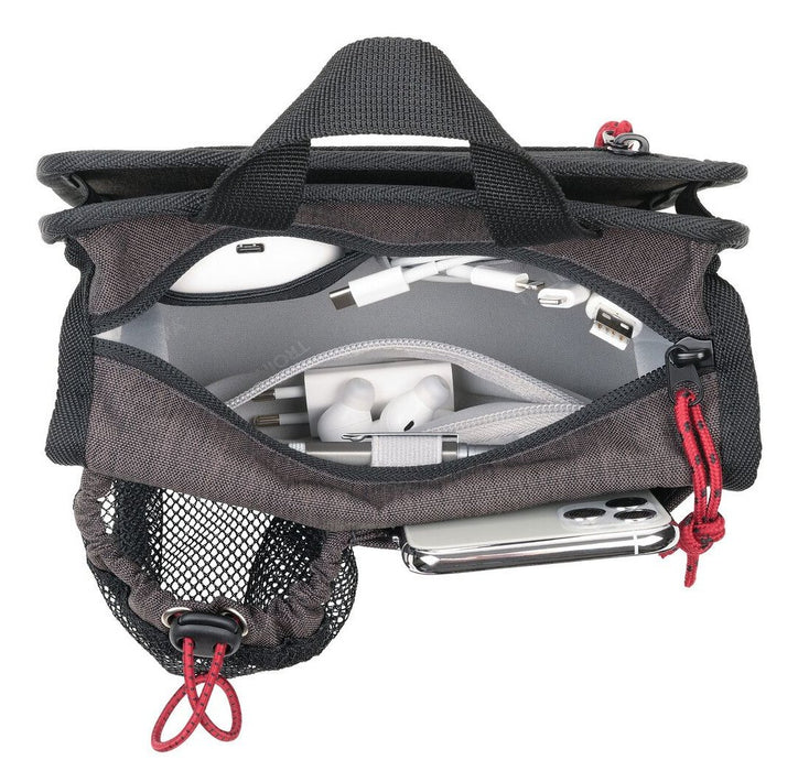 EAN 4024023022302 - TROIKA BBG67/GY bolso y bandolera Poliéster Negro, Gris Unisex Bolsa para carrito de la compra imagen 3