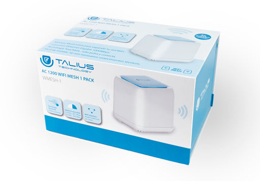 EAN 8436550235487 - TALIUS TAL-WMESH1 router inalámbrico Gigabit Ethernet Doble banda (2,4 GHz / 5 GHz) 4G Blanco imagen 2