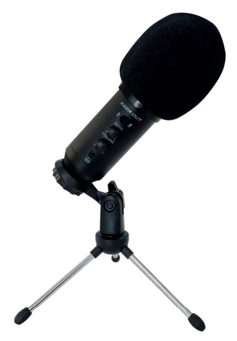 EAN 8435099529163 - KeepOut XMICPRO200 micrófono Negro Micrófono de superficie para mesa imagen 1
