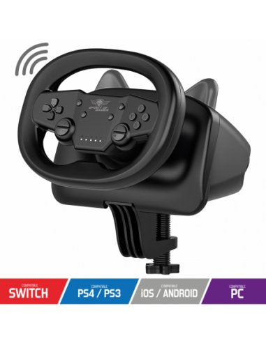 EAN 3700104441682 - Spirit of Gamer RACE WHEEL PRO AIR Negro Bluetooth/USB Volante Android, Nintendo Switch, PC, PlayStation  imagen 2
