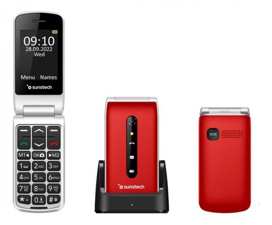 EAN 8429015019586 - Sunstech CELT18 6,1 cm (2.4") 101 g Rojo Teléfono para personas mayores imagen 2