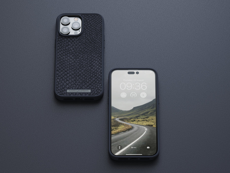 EAN 8720574621419 - Njord byELEMENTS Salmon Leather Magsafe funda para teléfono móvil 17 cm (6.7") Negro imagen 17