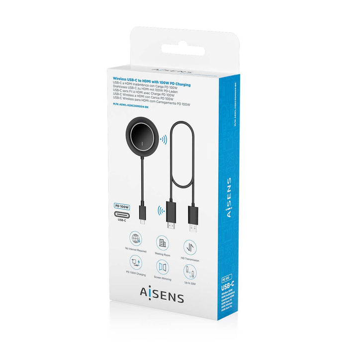 EAN 8435739902967 - AISENS ASWL-H2KC30M004-BK extensor audio/video Transmisor y receptor de señales AV imagen 8
