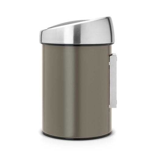 EAN 8710755364464 - Brabantia 364464 papelera 3 L Alrededor Plástico, Acero inoxidable Metálico, Platino imagen 2
