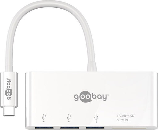 EAN 4040849620973 - Goobay 62097 base para portátil y replicador de puertos Alámbrico USB 3.2 Gen 1 (3.1 Gen 1) Type-C Blanco imagen 1