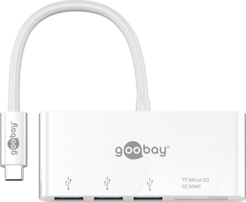 EAN 4040849620973 - Goobay 62097 base para portátil y replicador de puertos Alámbrico USB 3.2 Gen 1 (3.1 Gen 1) Type-C Blanco imagen 1