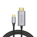 EAN 5901986047674 - Savio USB-C to HDMI 2.0B cable 2m silver / black gold tips CL-171 cable HDMI USB C HDMI tipo A (Estándar) imagen 5