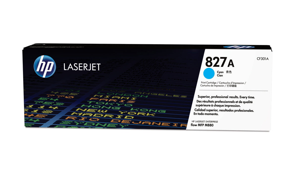 EAN 0887111323927 - HP 827A Cyan Original LaserJet Toner Cartridge cartucho de tóner 1 pieza(s) imagen 1